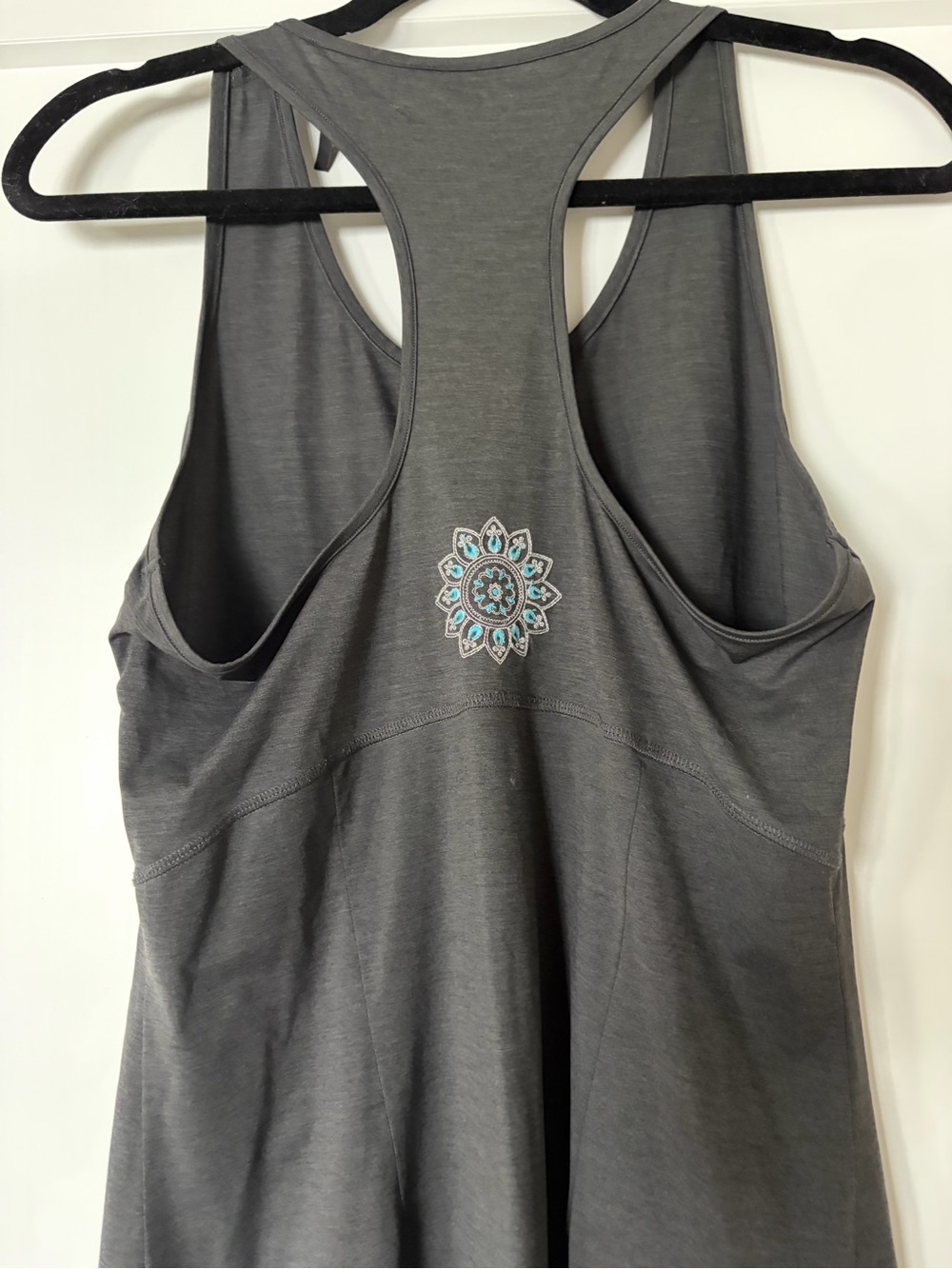 Alp-N-Rock one of a kind women's Charcoal Gray Racerback Tank